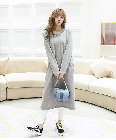 Qoo10 韓国ファッション 秋と冬 ドレス 女性 レディース服