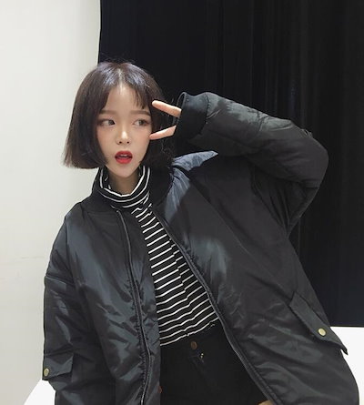 Qoo10 韓国ファッション Ma 1 コート アウ レディース服