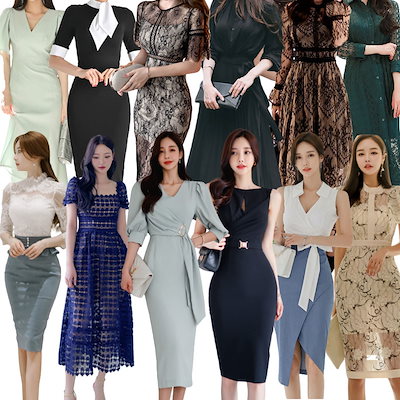 Qoo10 韓国ファッションol正式な場合礼装ドレス レディース服