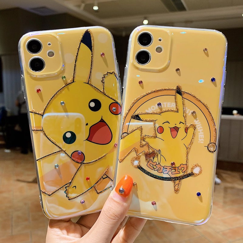 Qoo10 韓国ポケモン大集合シリコンカップル携帯ケ