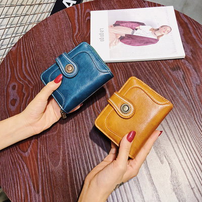Qoo10 韓国人気商品本革財布 大容量可愛い多機能 バッグ 雑貨