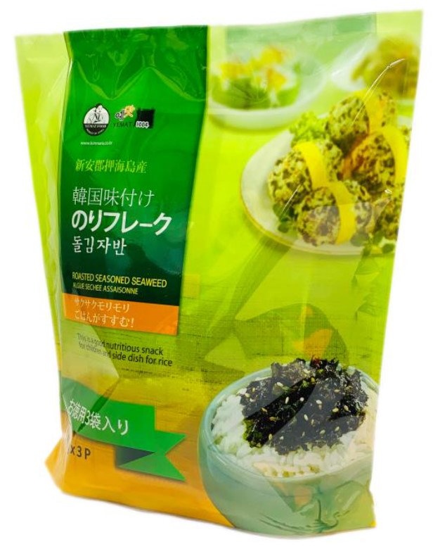 Qoo10 韓国味付けのりフレーク 80g X 3袋