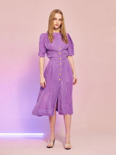 Qoo10 ミッドナイトサーカス パープルワンピース レディース服