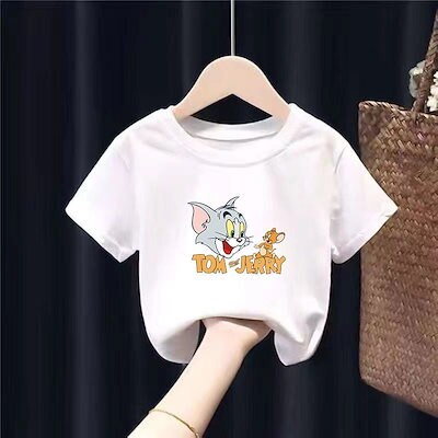 国産 男の子ファッション 韓国ファッショントムとジェリー子供服半袖tシャツトップスカジュアルプリント可愛い Sjemenarna Net