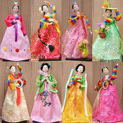 Qoo10 韓国 伝統 手芸品 チマチョゴリ 人形 家具 インテリア