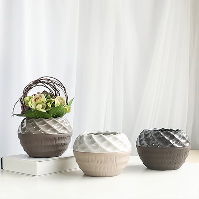 Qoo10 高品質花瓶 陶器花器 フラワーベース お 家具 インテリア