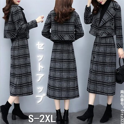 Qoo10 セットアップ ２点セット 上下セット フ レディース服