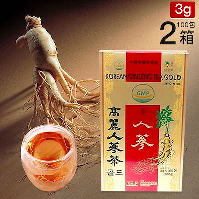 Qoo10 高麗人参茶gold 紙箱 100包 健康食品 サプリ