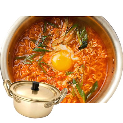 新年の贈り物 韓国ラーメン専用鍋 洋銀黄鍋22cm 10個 韓国食器韓国韓国食品食器キッチン用品鍋 食器 グラス カトラリー