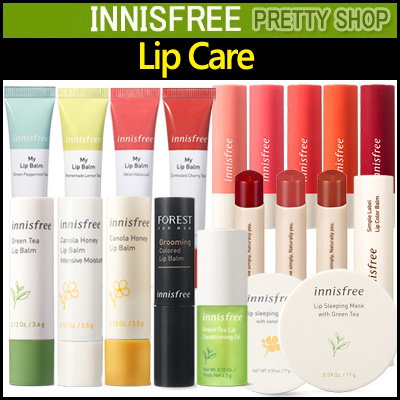 ★innisfree★ Lip Balm Series! Glow tint/Canola Honey/ GROOMING COLORED/ Simple Label Lip Color Balm