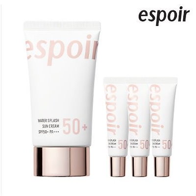 【espoir】ウォータースプラッシュサンクリーム SPF50+ PA+++60ml(+20ml x 3ea)/日焼け止め/UVカット/エスプア/エスポア下地/乾燥肌用下地/エスプア