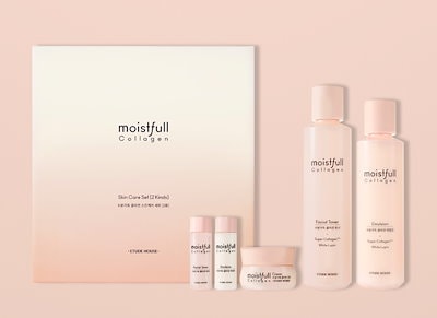 ETUDE HOUSEエチュードハウスモイストフルコラーゲンスキンケア2セット / 韓国の有名な化粧品ブランド部品トナーローション/スキンケア水分補給肌の保湿