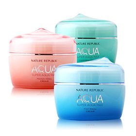 ★ネイチャーリパブリックスーパーアクアマックスフレッシュウォータークリーム80ml★コンビネーションモイスチャークリーム