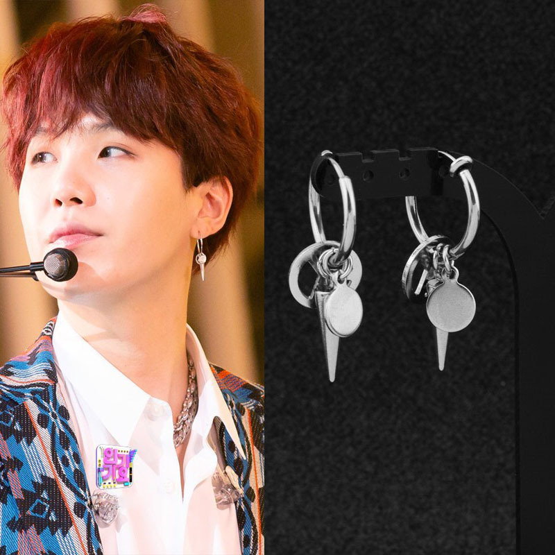 Qoo10 1つ買って1つ送る ジョングク Jungkook 着用ピアスイヤリング大集合 着用 おしゃれピアス Kpop 韓国ファッション ペアルックカップル男女兼用耳穴がなくても持って