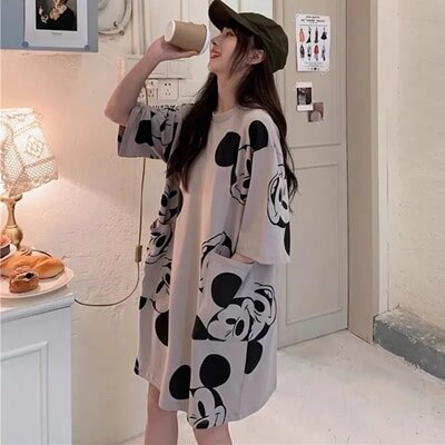 Qoo10 1 夏服 ディズニーミッキー Tシャツワ