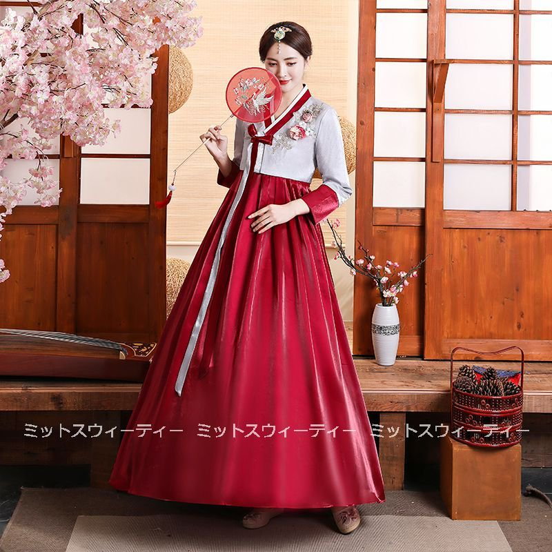 ぜひお 14色 チマチョゴリ 韓国 : レディース服 韓服 韓国服 かかる - leandroteles.com.br