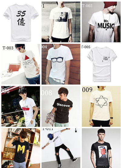 Qoo10 17 種類から選べる 半袖 Tシャツ メンズファッション