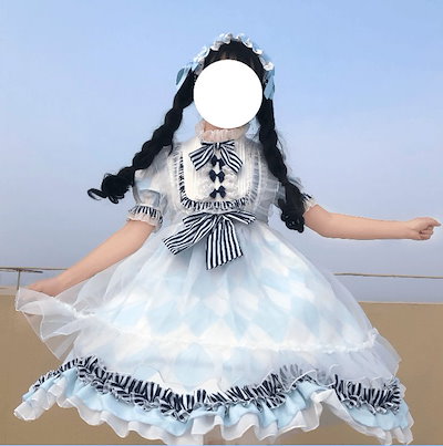 Qoo10 2タイプセットlolitaロリ日常ワンピ レディース服