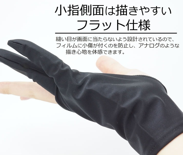 Qoo10 2本指グローブ 3サイズ 誤作動防止 タ