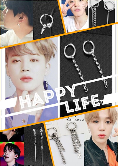 Qoo10 2点セット1ペアメンズピアス レディース メンズバッグ シューズ 小物