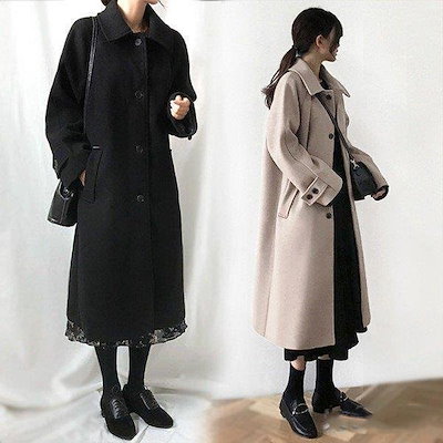 売れ筋がひ アウター 2色 チェスターコートレディースロングコート秋冬コートアウターお洒落ウール混厚手暖か Www Ilas Edu Tt