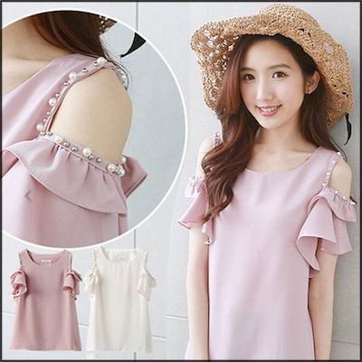 Qoo10 17夏服学院風甘いゆったりベアトップ レディース服