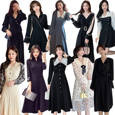 Qoo10 韓国ファッションワンピース レディース服