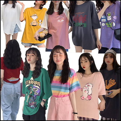 Qoo10 夏の韓国のtシャツ レディース服