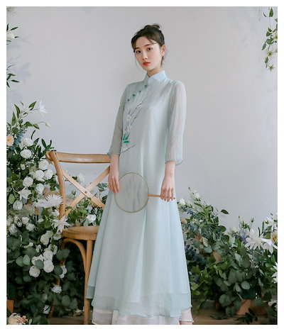 Qoo10 21中国風ファッション 中華 ドレス レディース服