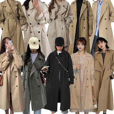 Qoo10 トレンチコート コート レディース服