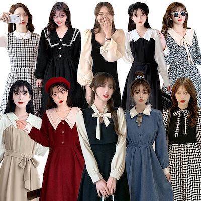 Qoo10 22新作 ワンピース 韓国ファッショ レディース服 Qoo10 22新作 ワンピース 韓国ファッショ レディース服