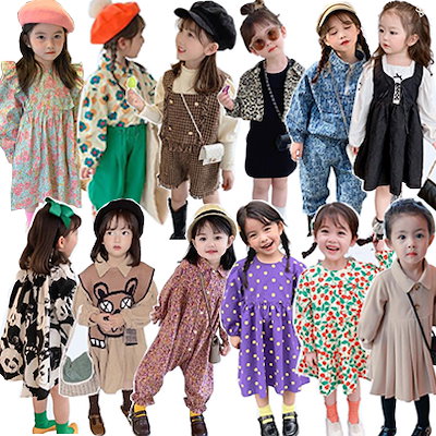 Qoo10 22春の新品入荷 韓国子供服 ワンピ キッズ