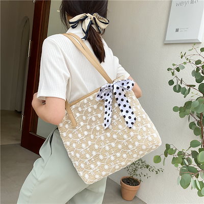 Qoo10 2wayバッグ 夏レース トートバック バッグ 雑貨