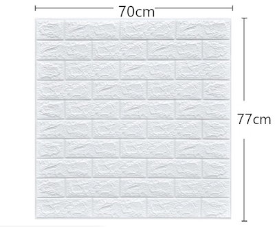 割引発見 3d壁紙diyレンガ調壁紙シールホワイトレンガ調壁紙50枚セット 5ｍｍ デンタルケア