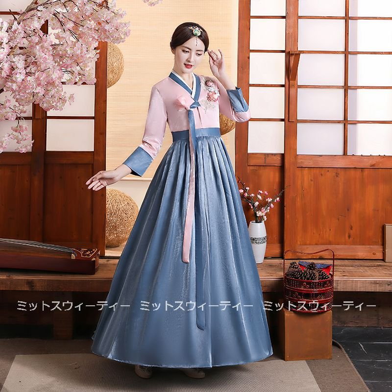 3色 韓服 韓国服 チマチョゴリ 韓国伝統衣装 韓国ドレス 朝鮮族 イベント 結婚式 パーティード