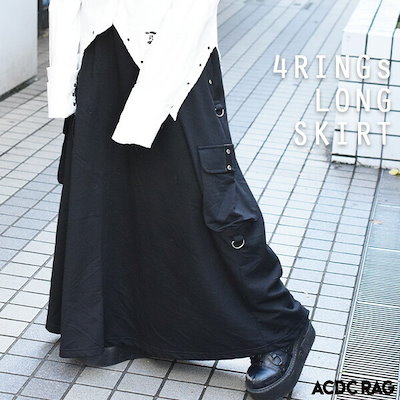 Qoo10 Acdc Rag 4rロングスカート パンク ロック ファ レディース服