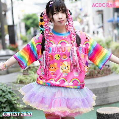 Qoo10 Acdc Rag Harajuku Fe Tシャツ 半袖 レディース服