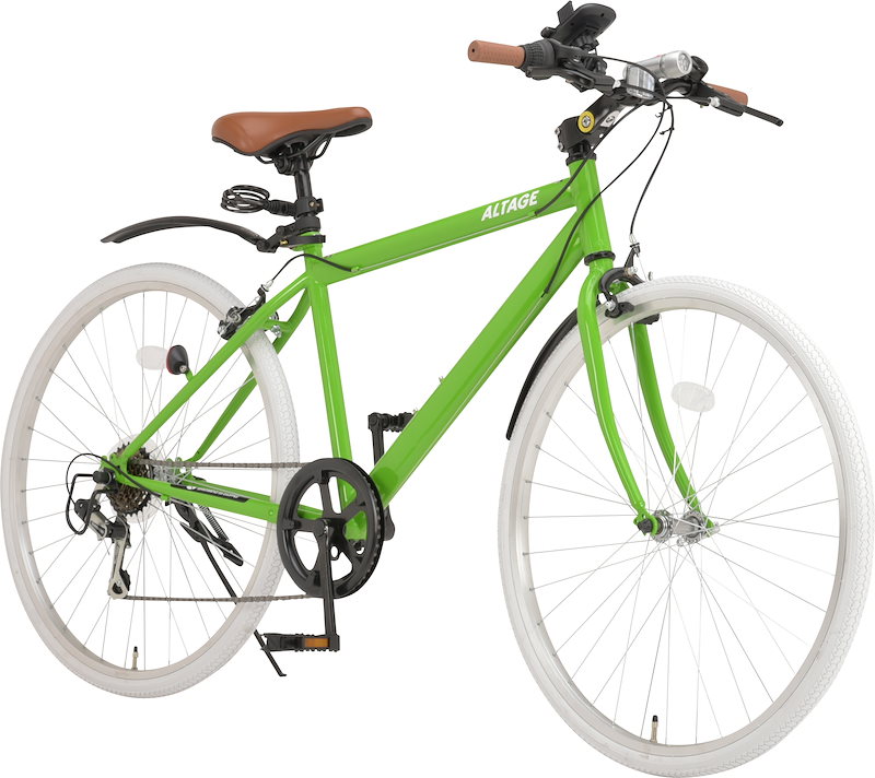 価格 【関東限定】クロスバイク　シマノ製6段変速　26インチ　ダークグリーン 自転車本体
