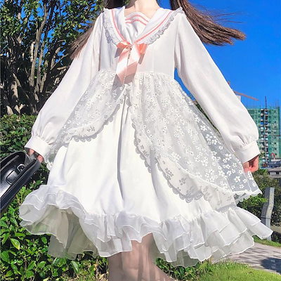 Qoo10 Bella Philosophy 白ロリータガールドレス不思議の国のアリス レディース服