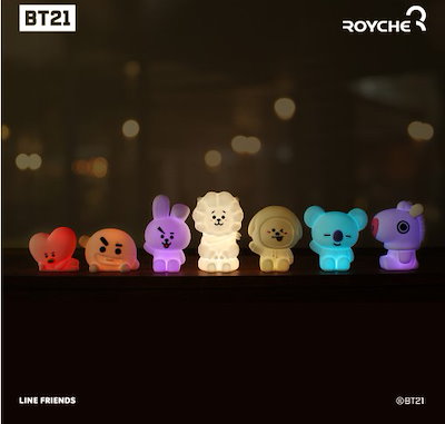 bt21 cooky lamp