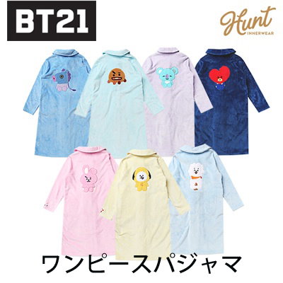 Qoo10 Bt21パジャマ2 Bt21ワンピースパジャマ Kpop