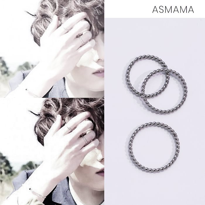 Qoo10 Btsジョングク着用韓国アクセサリーasmama Ari Ring 5 19号 ユニセックスリング