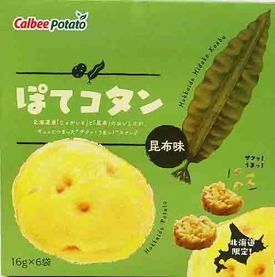 Qoo10 Calbee ぽてコタン 昆布味 16g6袋入４箱 カ 食品