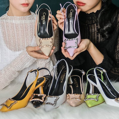 Qoo10 Chertoi Seoul Selena Slingback 女性ら シューズ