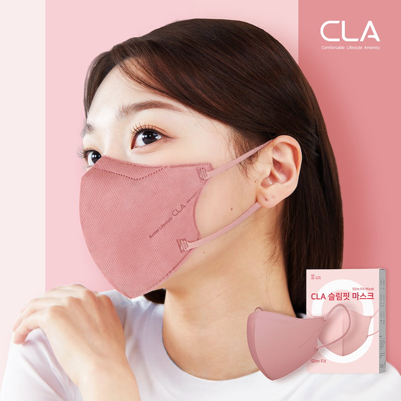 CLA slim fit mask スリムフィットマスクピンク5枚×3 通販