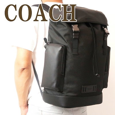 34 割引 公式ショップ Coachバッグメンズショルダーバッグバックパックリュックブラック黒レザーqbbk メンズバッグ メンズバッグ シューズ 小物 Urbanfarminginstitute Org