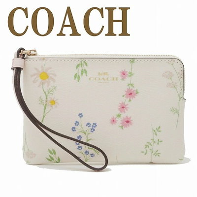 35 割引柔らかい Coachポーチリストレットクラッチ財布ハンドバッグレディース花ピンク7249imcah 財布 ポーチ バッグ 雑貨 Coyoterungolf Com