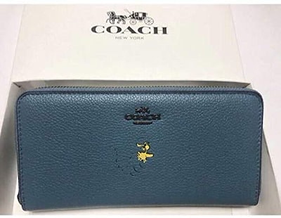 Qoo10 Coach 品コーチ スヌーピー コラボ長財布 16 バッグ 雑貨