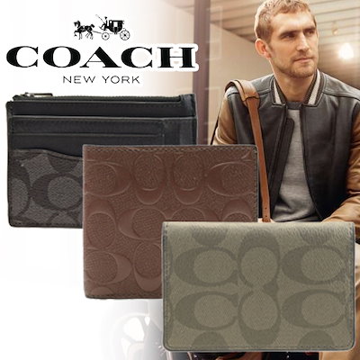 Qoo10 Coach 業界最安値に挑戦coach メンズ財布が メンズバッグ シューズ 小物