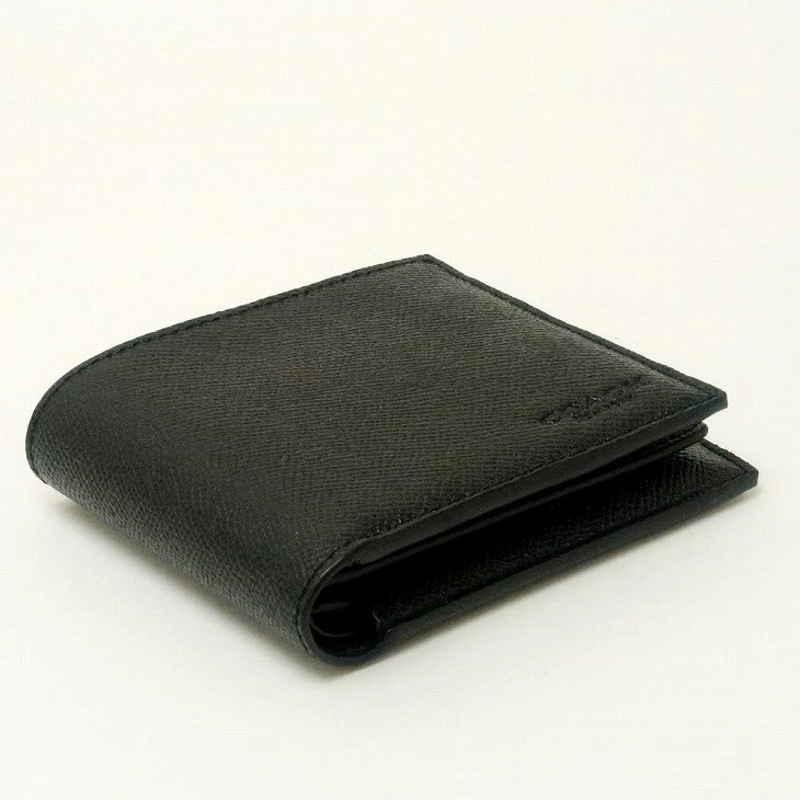 再値下げ Coach財布 メンズ 二つ折り財布 カードケース ブラック黒 blk 正規店仕入れの Favelagrill Com Ar